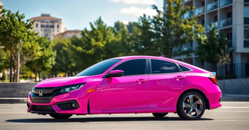 pink honda